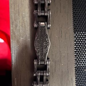 8 1/2 in long Harley bracelet.